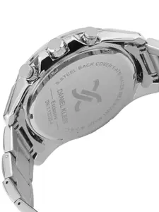 Daniel Klein Exclusive Men Black Dial & Silver Toned Straps Analogue Watch DK.1.13323-1