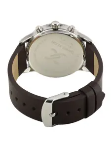 Daniel Klein Exclusive Men Blue Dial & Brown Leather Strap Analogue Watch DK.1.13290-5