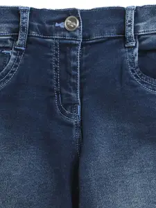 Tiny Girl Girls Blue Low Distress Light Fade Cotton Jeans
