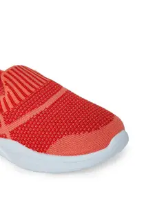 Pantaloons Junior Girls Red Textile Running Non-Marking Shoes