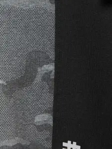 Ajile by Pantaloons Men Black & Grey Camouflage Printed Sweatshirt
