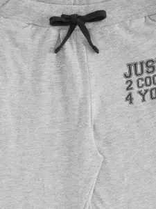 Pantaloons Junior Boys Grey Solid Cotton Jogger