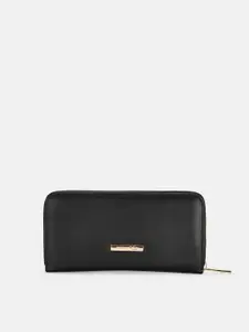 Forever Glam by Pantaloons Women Textured PU Zip Around Wallet