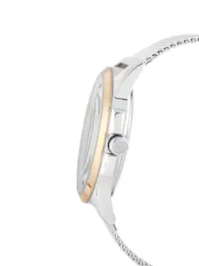 Daniel Klein Premium Men Green Dial & Silver Toned Straps Analogue Watch DK.1.13268-5