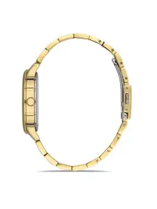 Daniel Klein Premium Women Grey Dial & Gold-Toned Straps Analogue Watch DK.1.13259-3