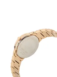 Daniel Klein Premium Women Rose Gold-Toned Dial & Strap Watch DK.1.13230-4