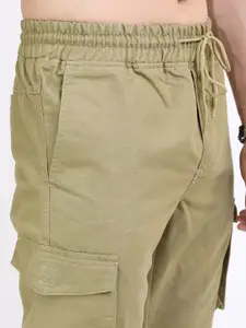 HIGHLANDER Men Beige Joggers Trousers