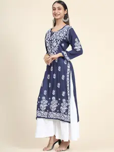 HOUSE OF KARI Women Floral Embroidered Kurta