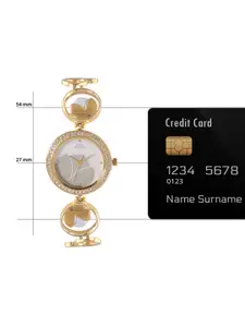 Titan Women Printed Dial & Bracelet Style Straps Analogue Watch NK2539BM01