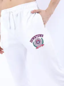 KETCH Men White Printed Track Pants