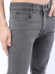 KETCH Men Grey Tapered Fit Clean look Stretchable Jeans