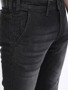 KETCH Men Charcoal Slim Fit Light Fade Cotton Stretchable Jeans