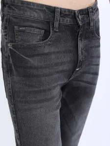 KETCH Men Charcoal Skinny Fit Light Fade Cotton Stretchable Jeans