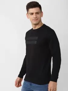 Peter England Casuals Men Brand Logo Printed Sweatshirt