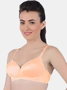 Dazzle Orange Lightly Padded Seamless Bra DB193snecta32C