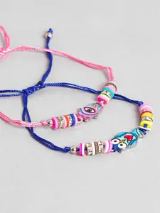 EL REGALO Women Set Of 4 Alloy Wraparound Bracelet