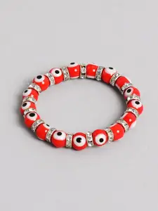 EL REGALO Women Set Of 3 Alloy Artificial Beads Wraparound Bracelet