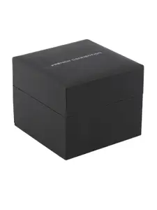 FCUK Men Black Dial & Orange Straps Analogue Watch- FK0012C