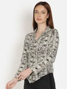 Sipsew Women Classic Abstract Printed Casual Shirt