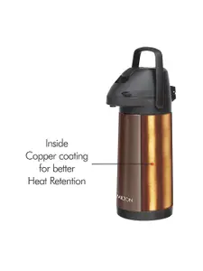 Milton Coffee Brown Pinnacle Thermosteel 24 Hours Hot or Cold Dispenser 3060 ml