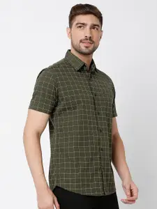 Mufti Men Classic Slim Fit Checked Casual Shirt