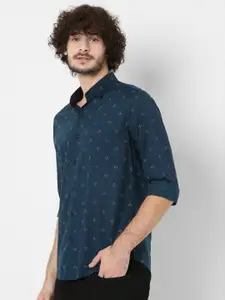 Mufti Men Classic Slim Fit Printed Casual Shirt