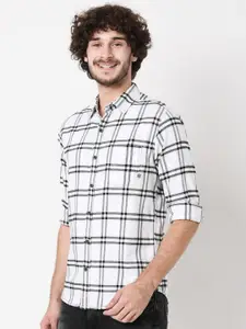 Mufti Men Classic Slim Fit Checked Casual Shirt