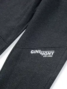 Gini and Jony Boys Solid Cotton Joggers