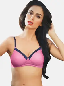 Dazzle Fuchsia & Blue Bra Lightly Padded