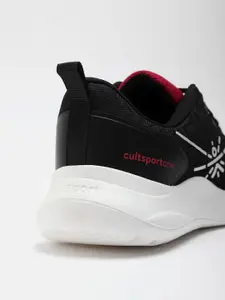 CULT Men Black Mesh Running Shoes