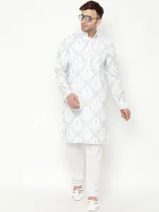 hangup trend Men Printed Kurta with Pyjamas