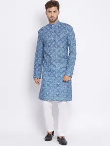 hangup trend Men Printed Kurta with Pyjamas