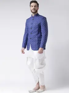 hangup trend Men Blue Printed Kurta with Pyjamas