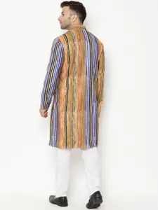 hangup trend Men Striped Kurta with Churidar