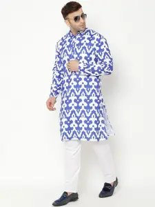 hangup trend Men Printed Kurta with Pyjamas