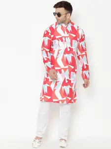 hangup trend Men Printed Kurta with Pyjamas