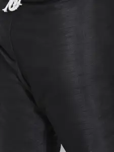 hangup trend Men Black Raw Silk Kurta with Pyjamas