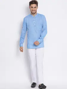 hangup trend Men Blue Kurta with Pyjamas