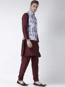 hangup trend Men Maroon Kurta with Churidar