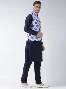 hangup trend Men Navy Blue Kurta with Churidar