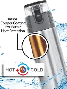 Milton Silver Atlantis 400 Thermosteel Hot and Cold Bottle 350 ML