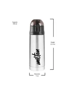 Milton Silver-Toned New Crown 400 Thermosteel 24 Hours Hot & Cold Bottle 350 ml