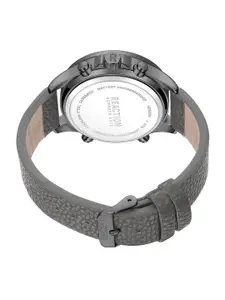 REACTION KENNETH COLE Men Leather Strap Analogue and Digital Watch KRWGD9006603