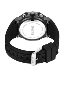 REACTION KENNETH COLE Men Chronograph Textured Strap Analogue Watch KRWGO9005903