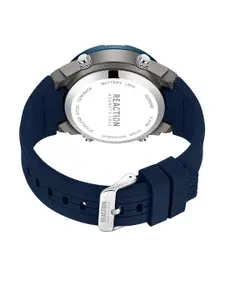 REACTION KENNETH COLE Men Textured Strap Digital Watch KRWGQ9006001