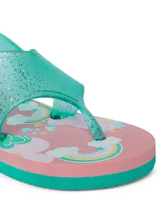 Pantaloons Junior Girls Pink & White Printed Slip-On