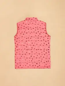 Pantaloons Junior Girls Pink Printed