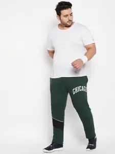 bigbanana Plus Size Men Solid Pure Cotton Track Pants