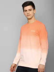 Allen Solly Sport Men Peach-Coloured Sweatshirt
