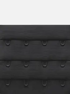 FIMS Women Bra Extenders 4 Hook 4 Eye Pack of 6 Black White Beige Stretchy Bra Extension